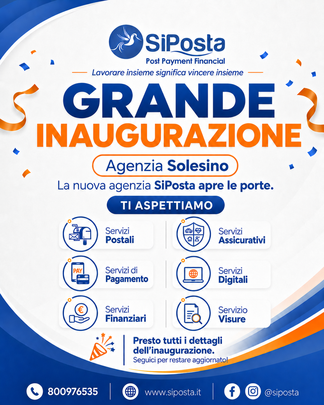 SiPosta il 8 Agosto inaugurazione Solesino