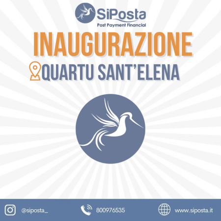 SiPosta il 22 Novembre inaugurazione Quartu Sant'Elena